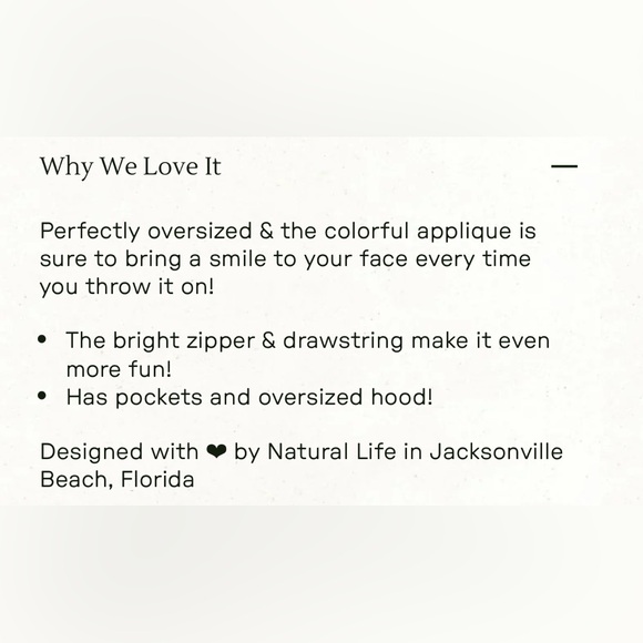 Natural Life Gray Hoodie with Colorful Peace Sign - Picture 2 of 11